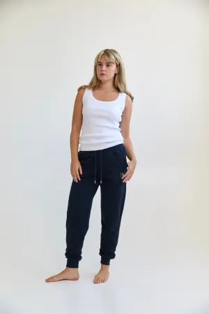 Slim sweatpants -  navy