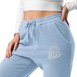 Sting Beach Club Embroidered Pigment-Dyed Sweatpants