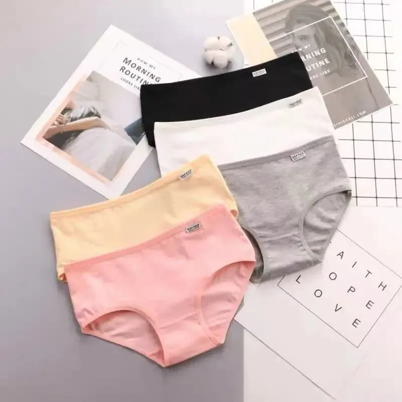 3PC Teenager Briefs Girls Underwear Cotton Briefs Sports Letters Breathable Briefs Pupils 8-12-14 Years