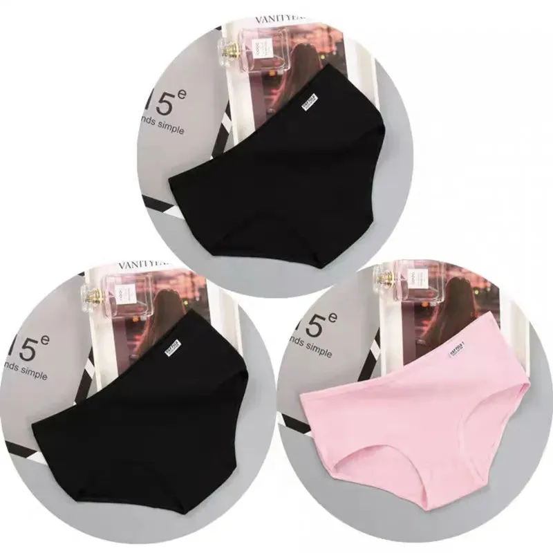 3PC Teenager Briefs Girls Underwear Cotton Briefs Sports Letters Breathable Briefs Pupils 8-12-14 Years