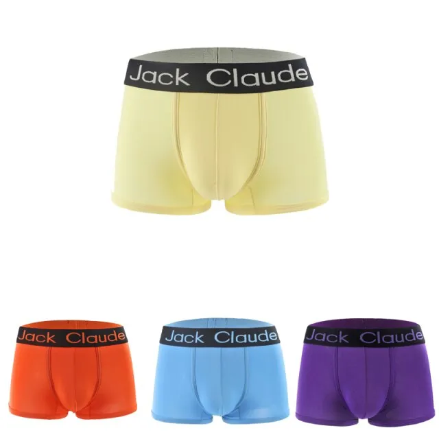 4 Pack Underwear Men's Underpants Panties Comfortable Breathable  Boxer Trunks