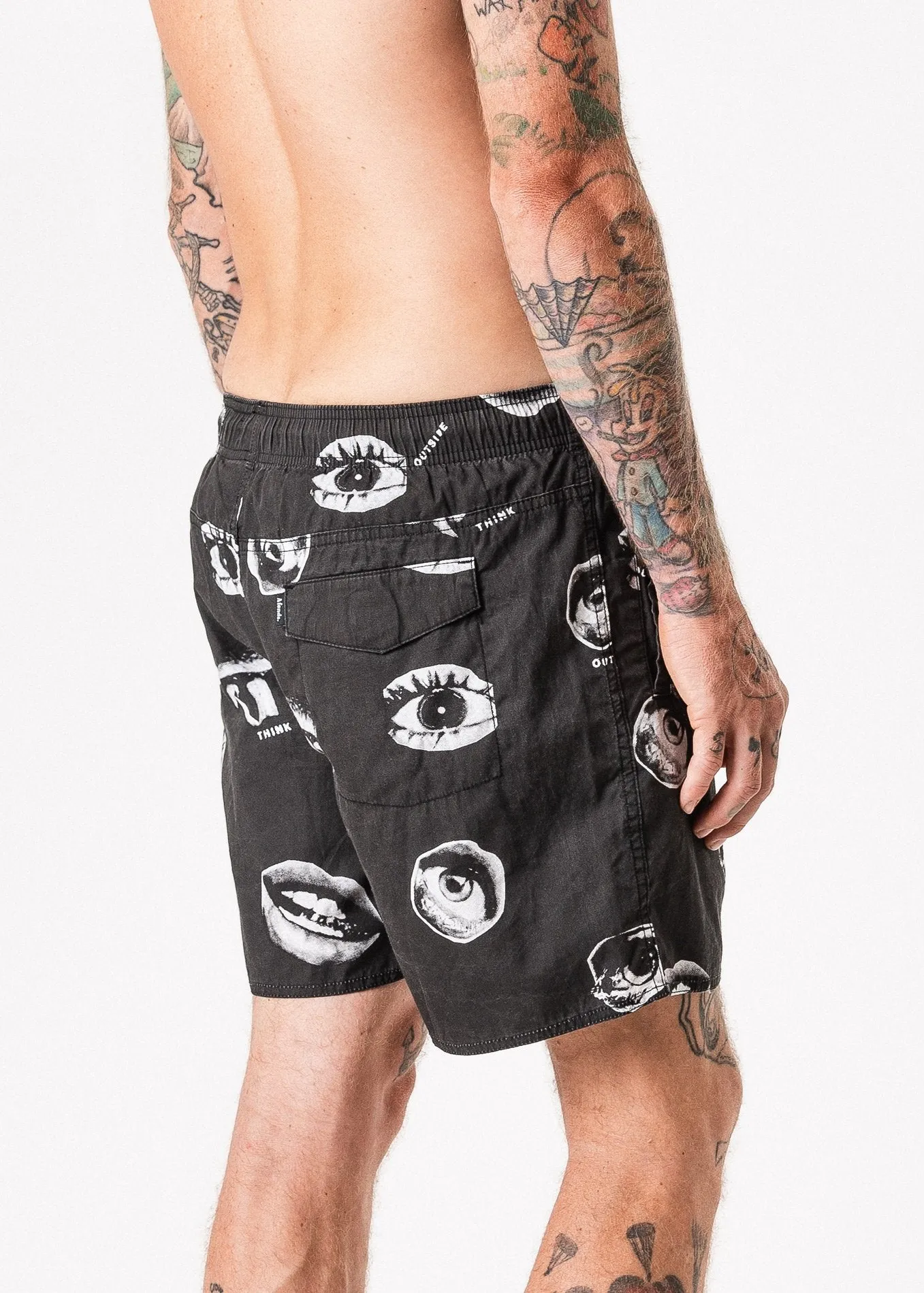 Afends Mens Baywatch Magic - Elastic Waist Boardshort