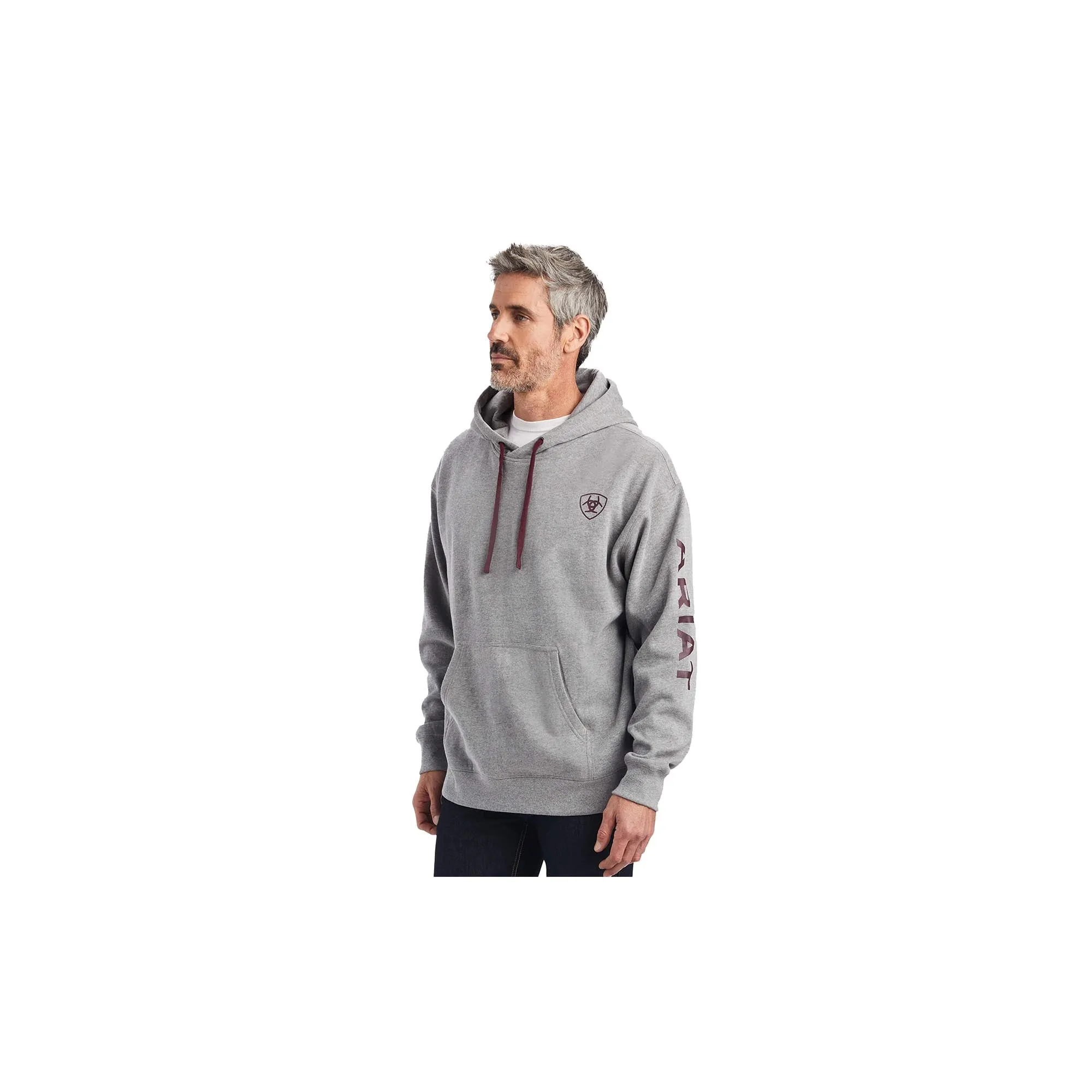 Ariat Logo Hoodie Heather Grey