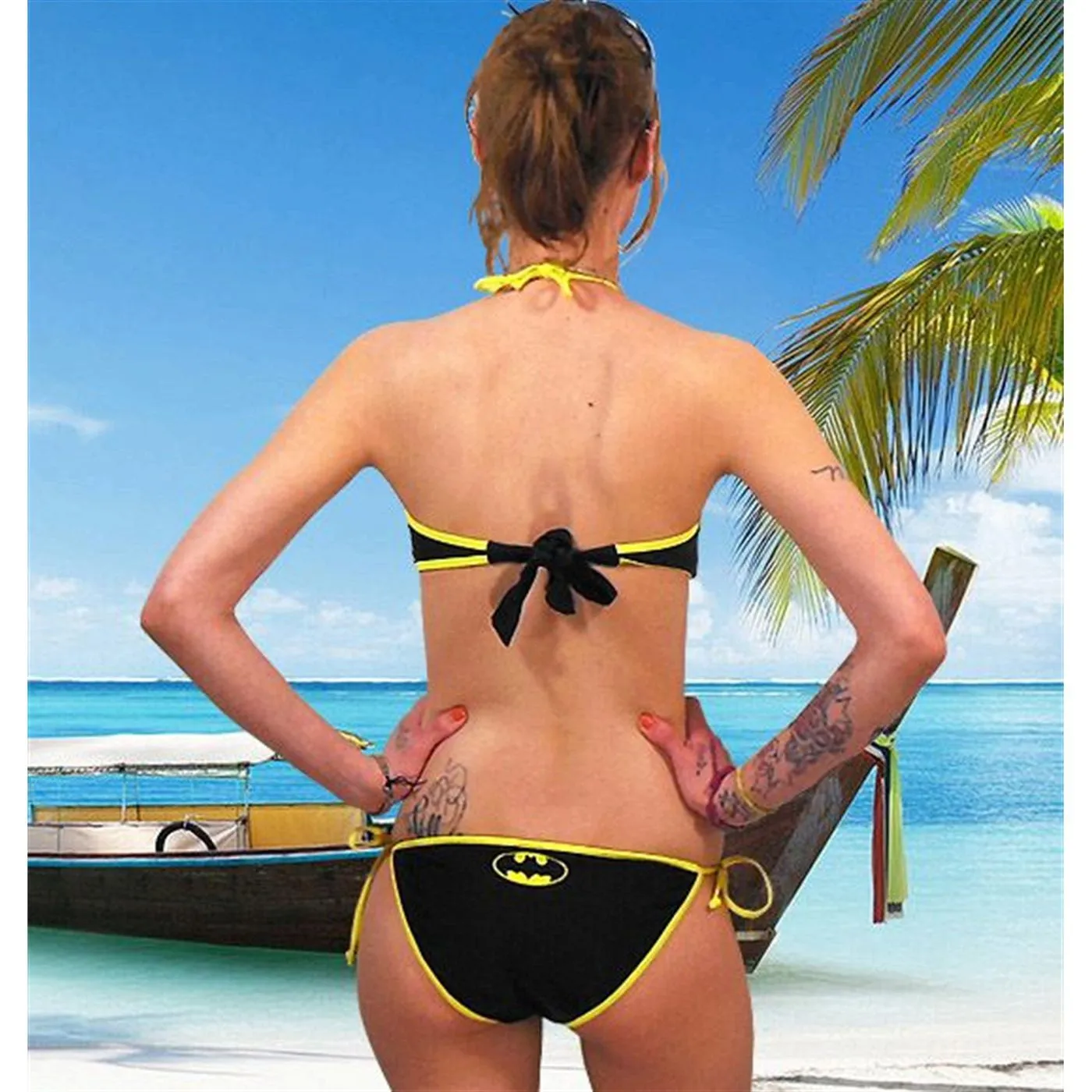 Batman Bandeau Bikini Women's Swimsuit