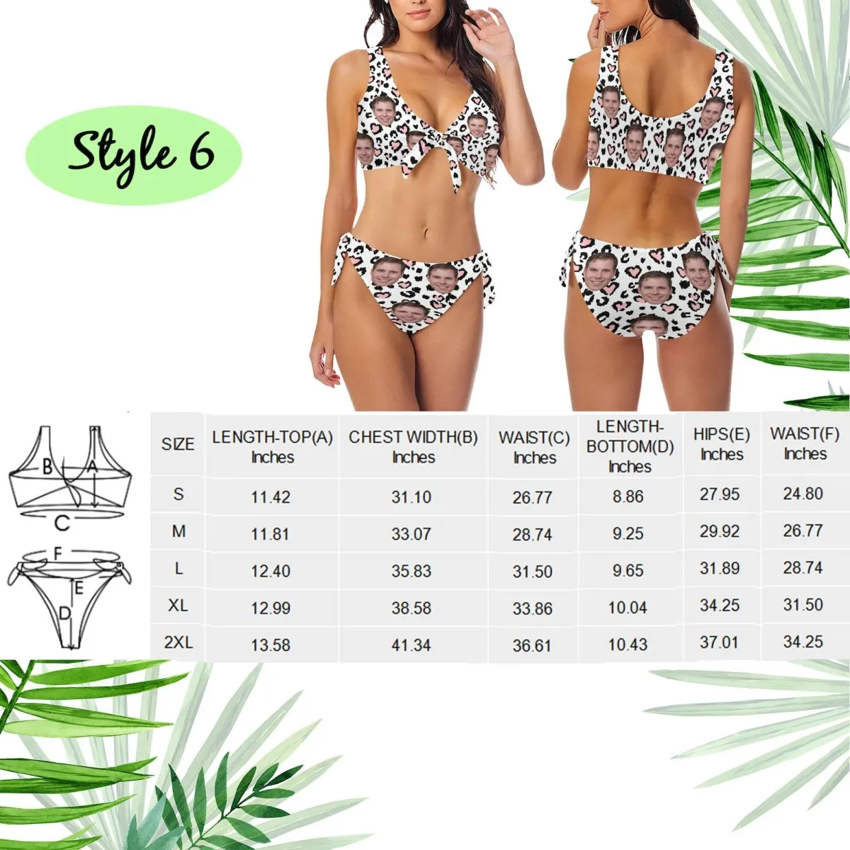 Bikini - Personalized One-Piece or Two-Piece Swimwear - Personalized Swimsuit