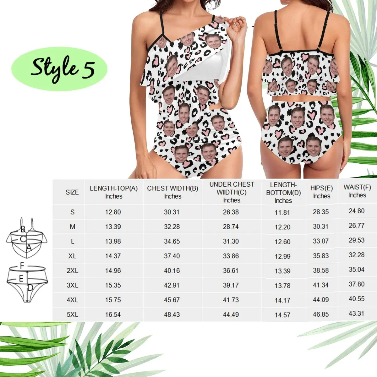 Bikini - Personalized One-Piece or Two-Piece Swimwear - Personalized Swimsuit