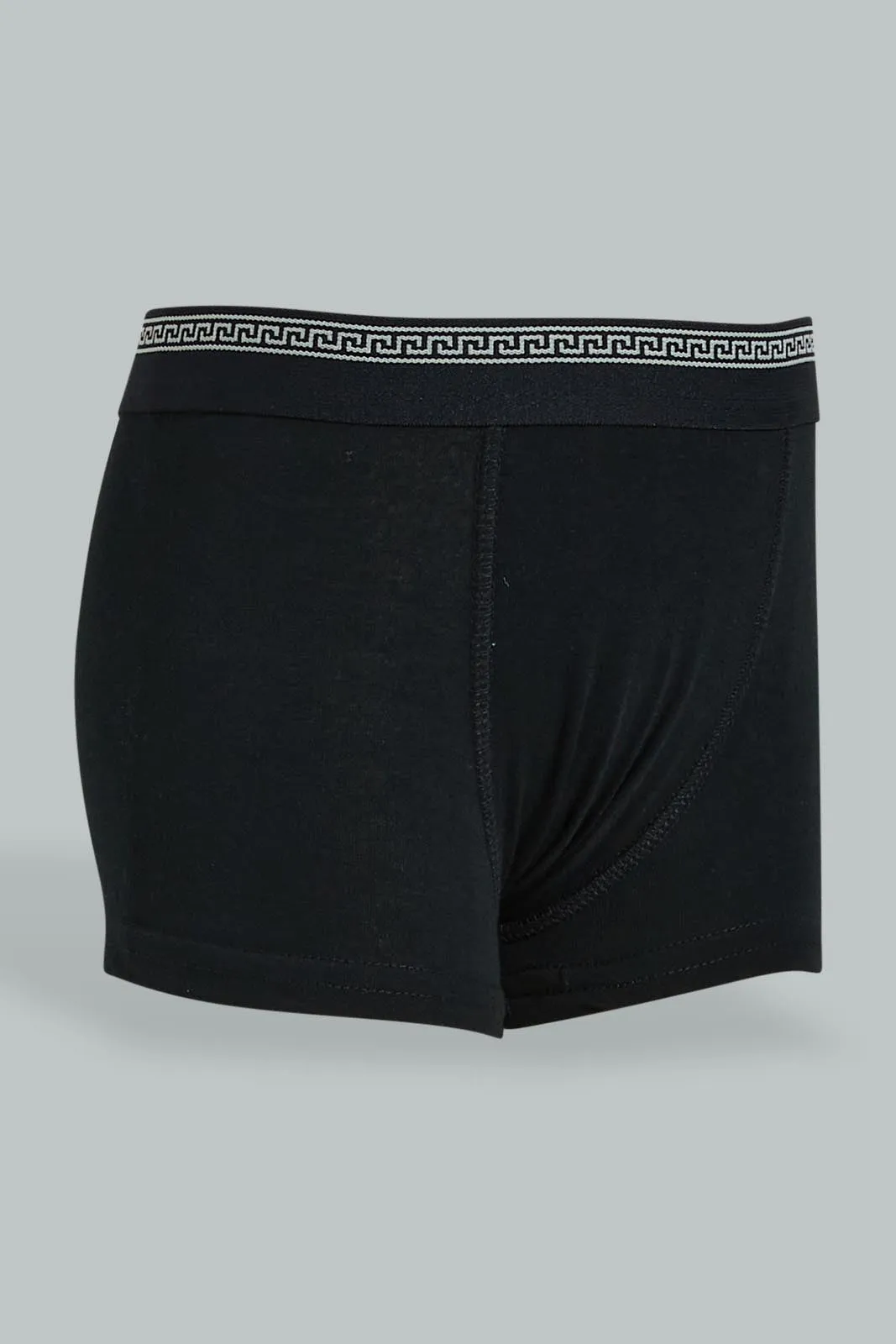 Black Boxer Short For Boys (Pack of 3)