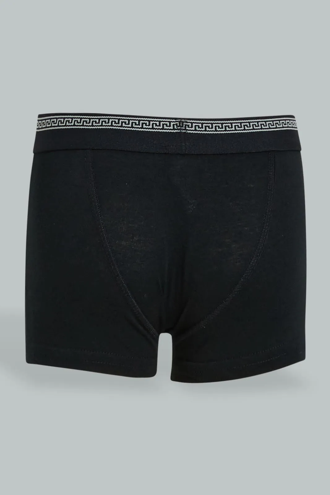 Black Boxer Short For Boys (Pack of 3)