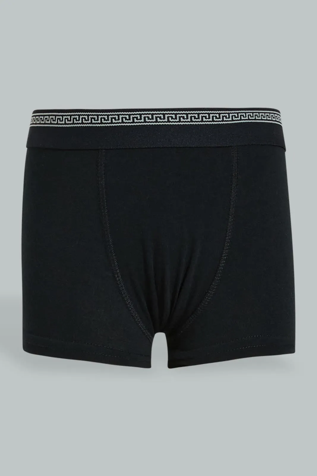 Black Boxer Short For Boys (Pack of 3)