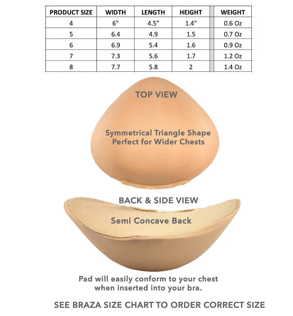 BRAZA CLASSIC FOAM BREAST FORM