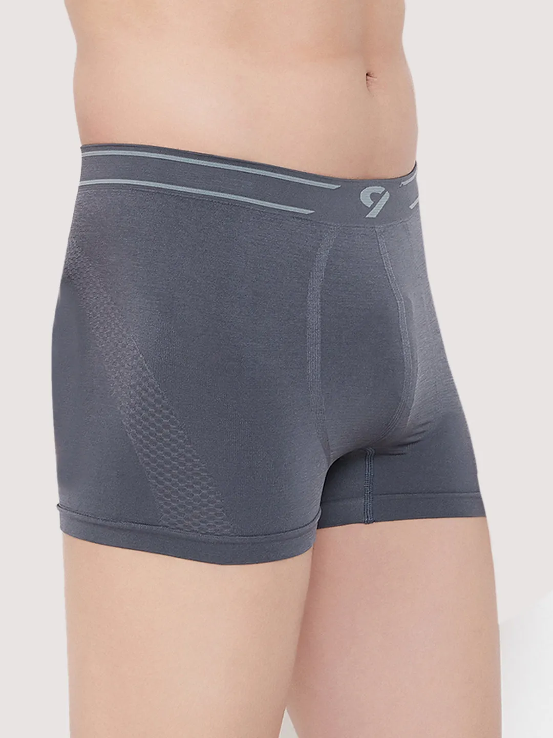 C9 Airwear Seamless Men's Trunk/Boxer - Charcoal