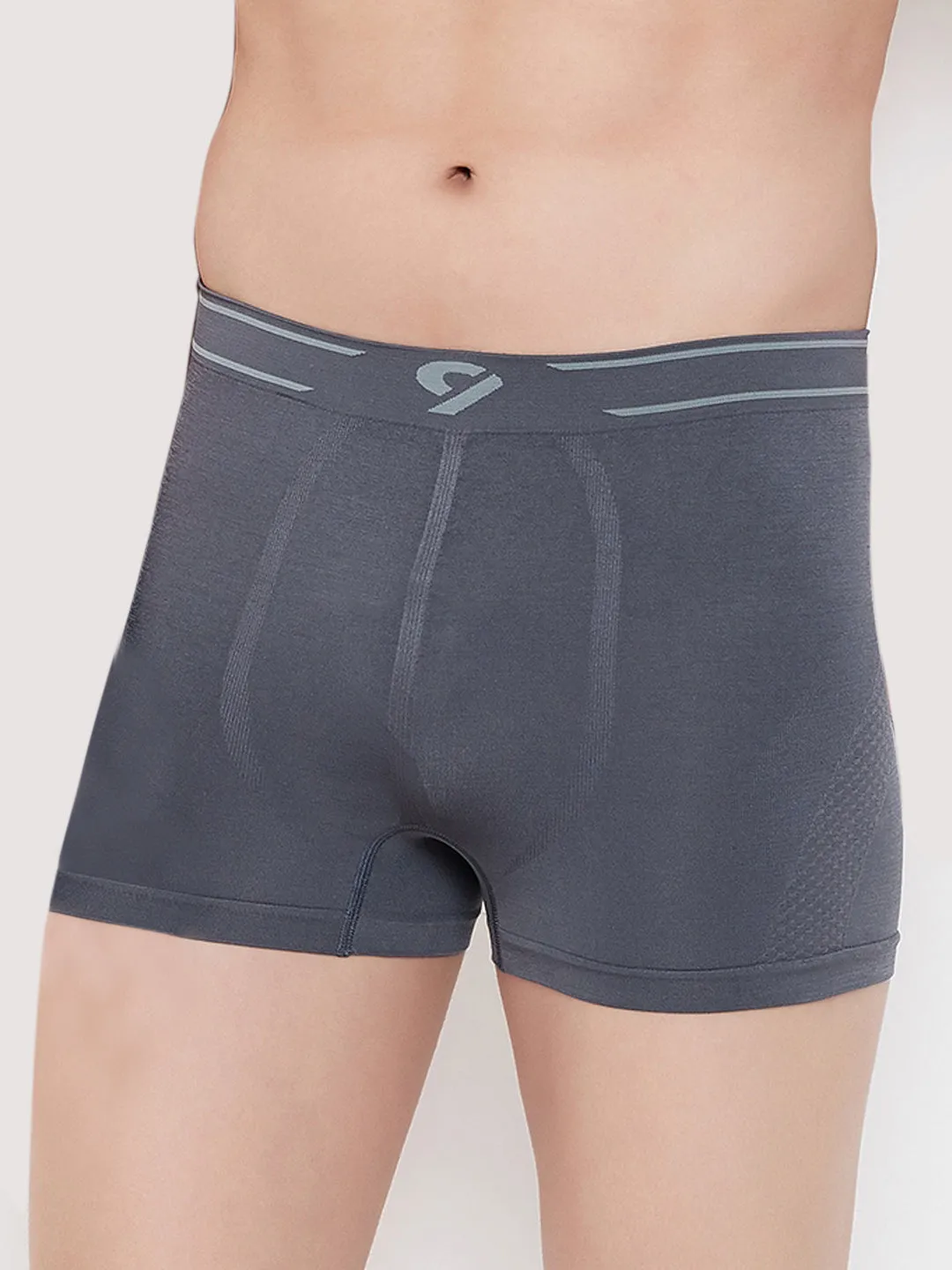 C9 Airwear Seamless Men's Trunk/Boxer - Charcoal