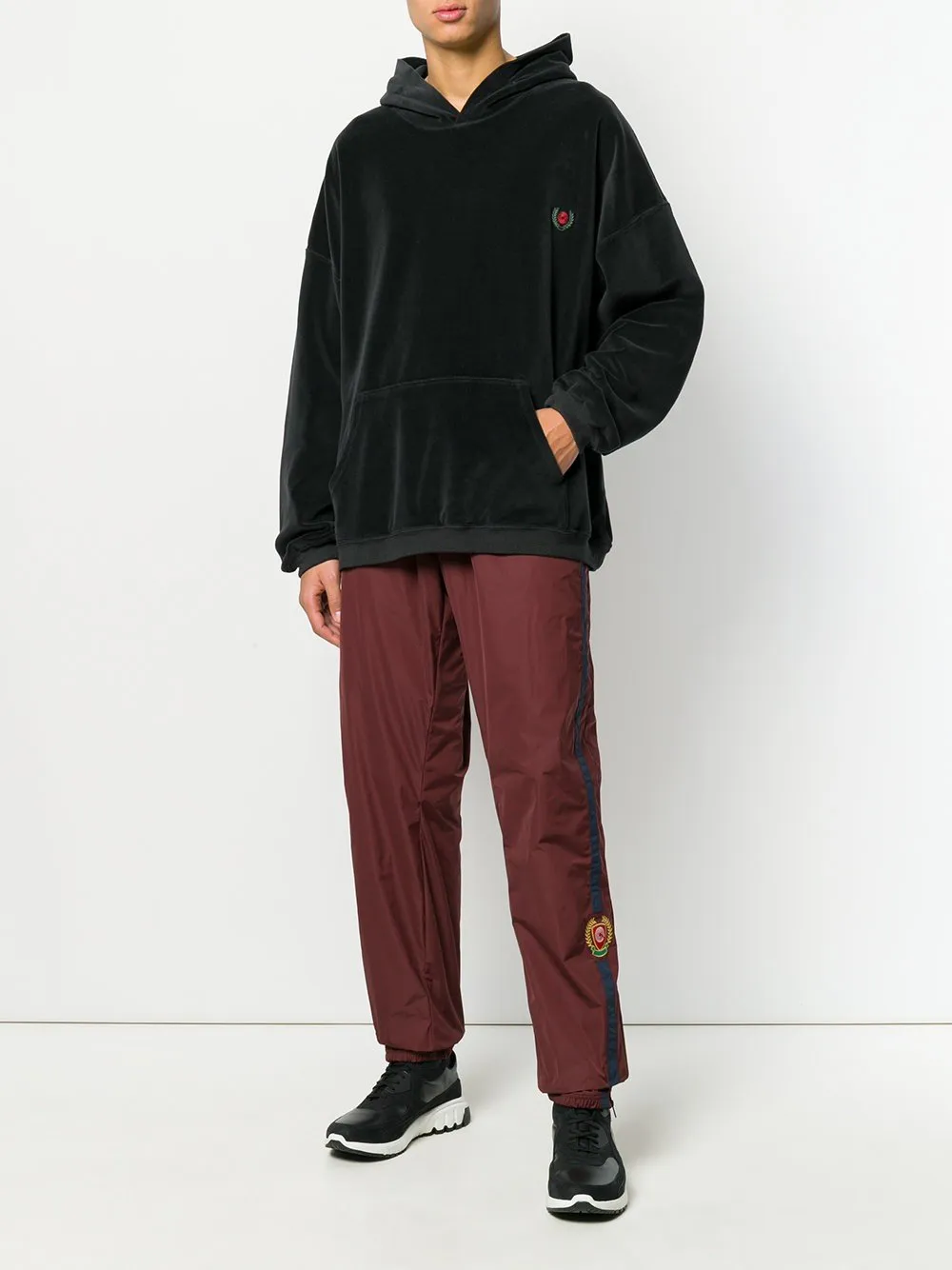 Calabasas Crest Trackpants Oxblood