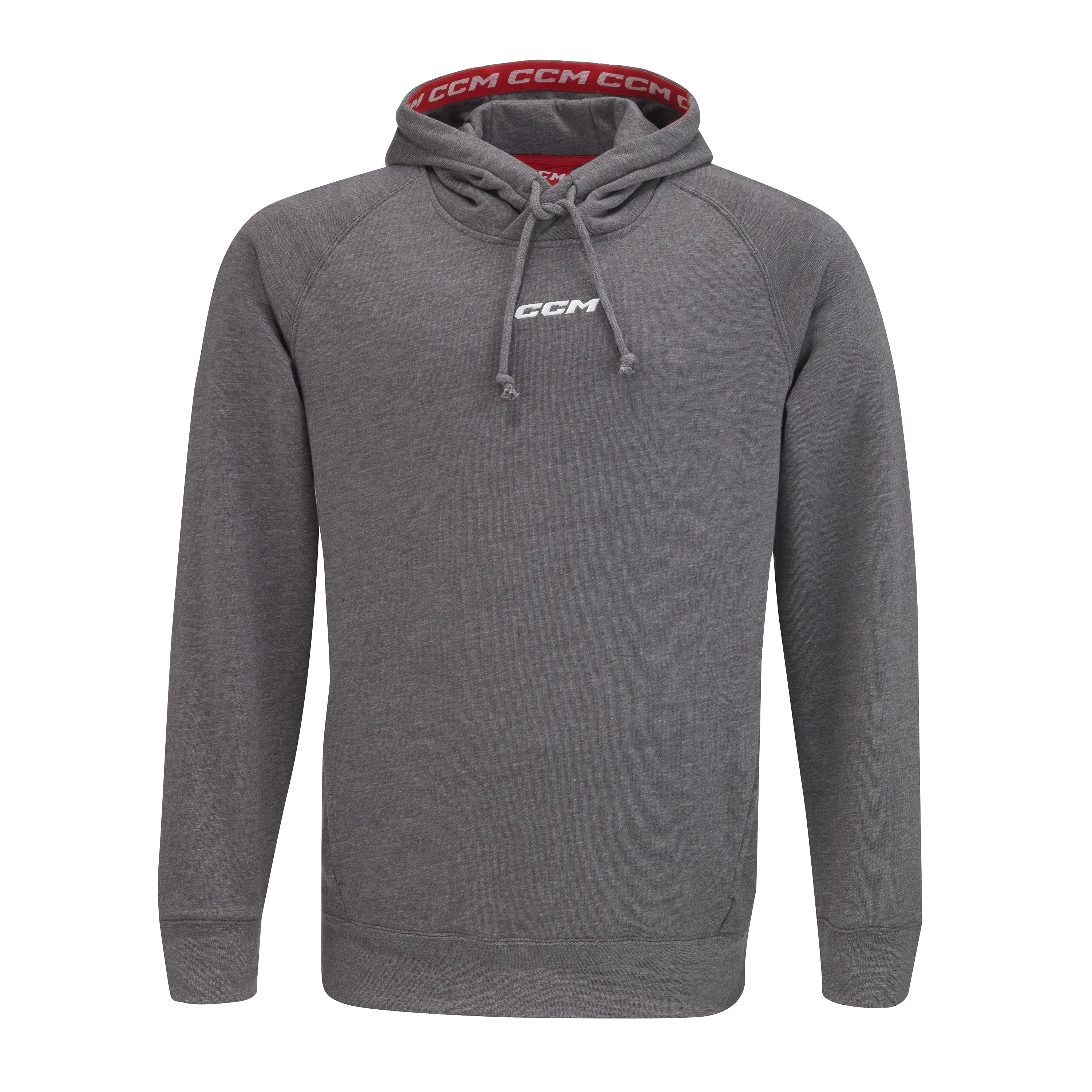 CCM S22 Team Fleece Pullover Hoodie Youth Grey