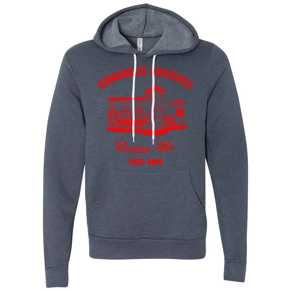 Congress Grounds Hoodie | Congress Grounds Heather Navy Hoodie