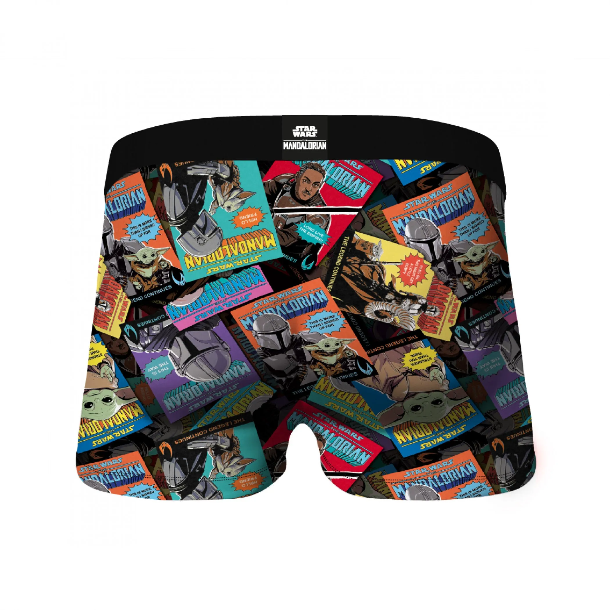 Crazy Boxers Star Wars Mandalorian and The Child Comic Boxer Briefs