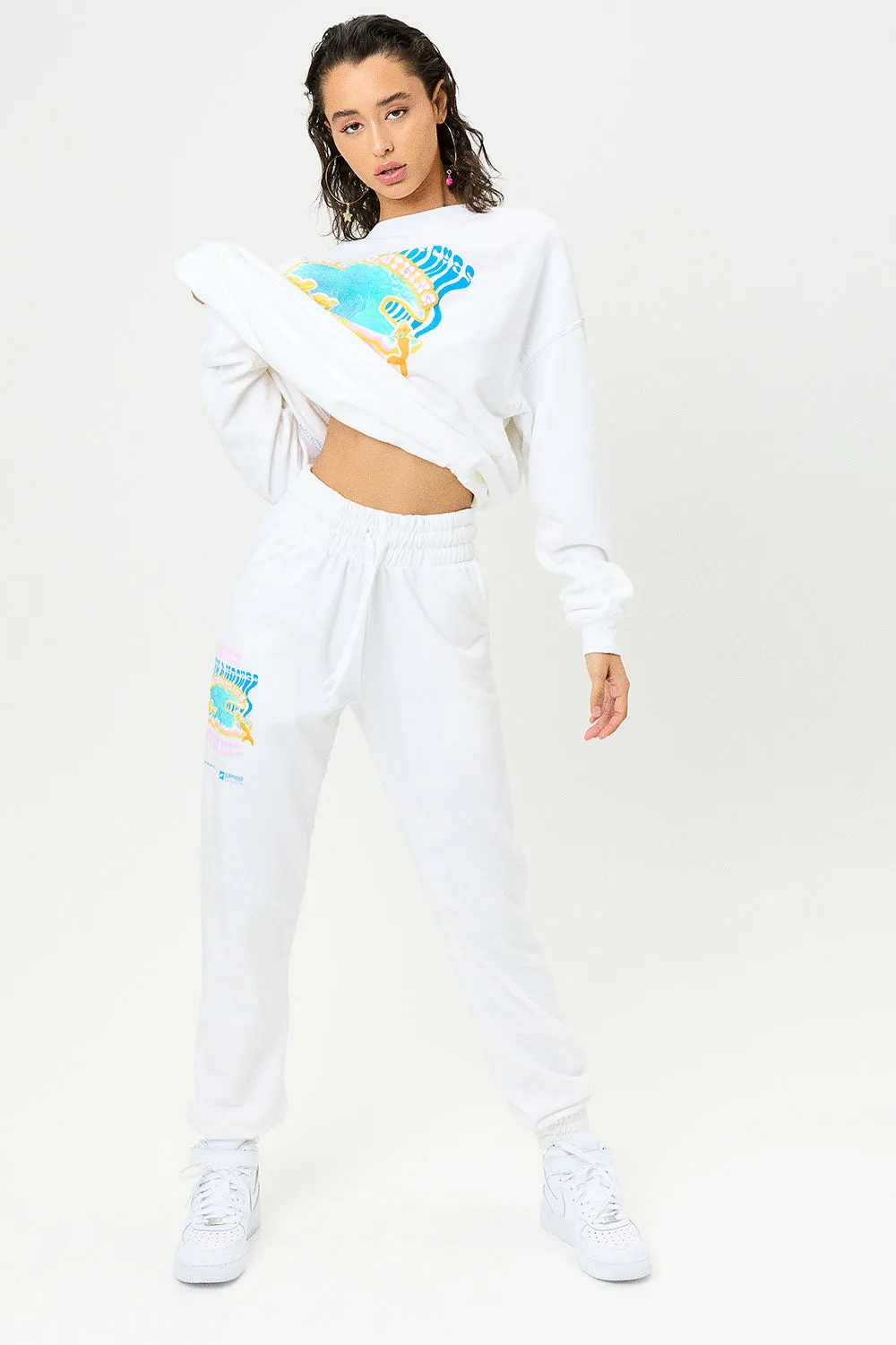 Frank Oversized Sweatpants - White Surfrider