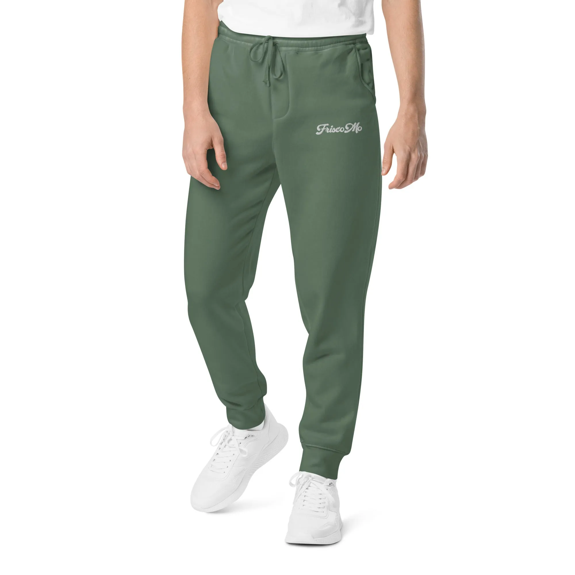 Frisco Mo Embroidered Pigment-Dyed Sweatpants