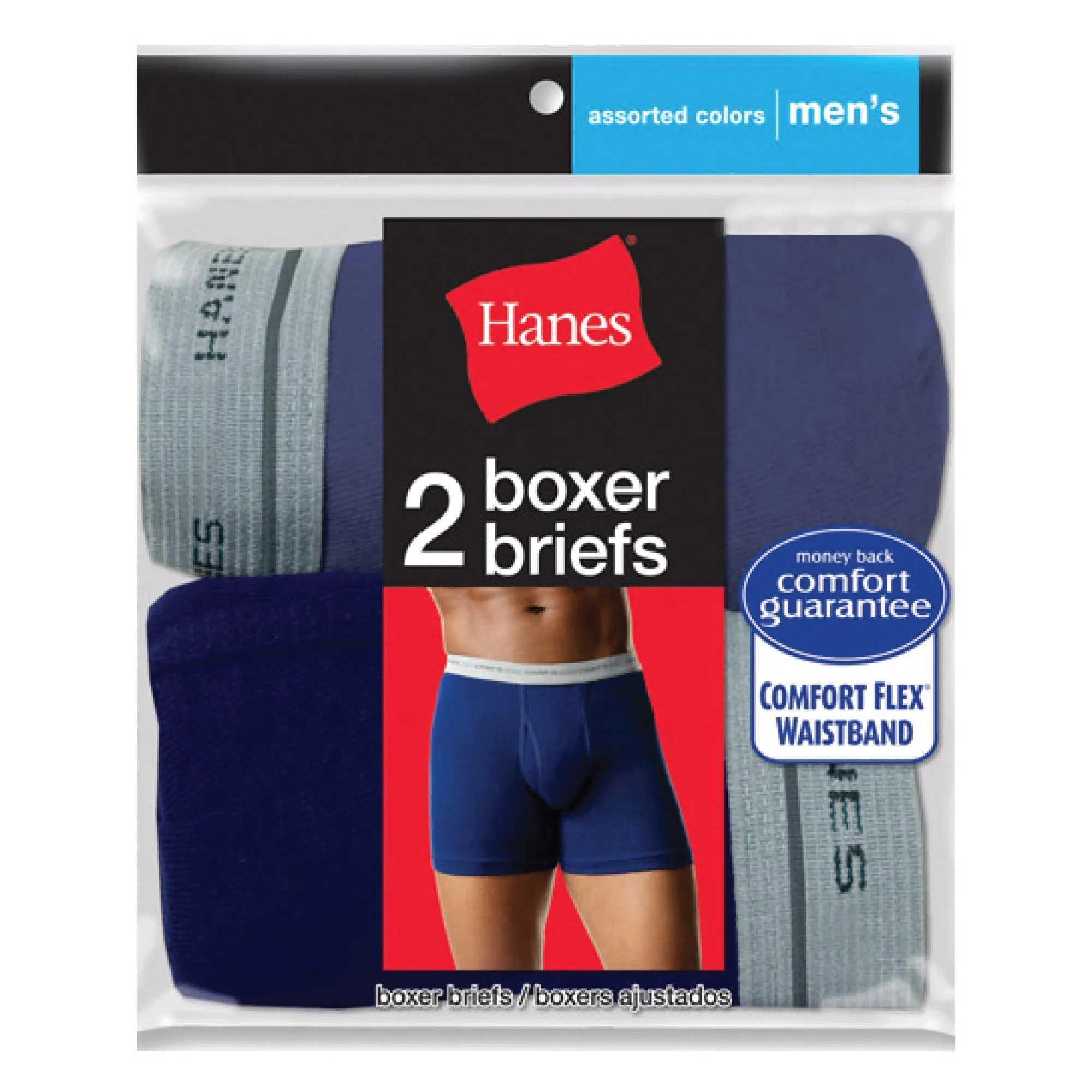 Hanes | 2-Pack Assorted Colors Boxer Briefs