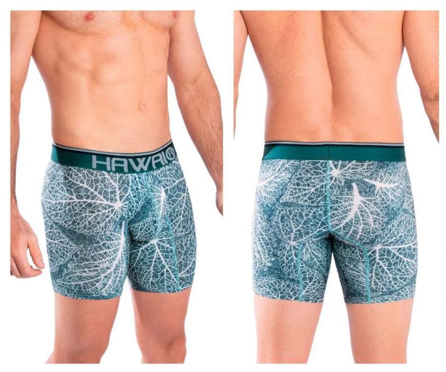 HAWAI 42104 Printed Boxer Briefs Color Green