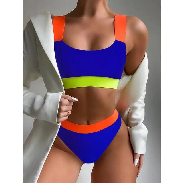 High Waist Bikini Swimsuit for Women Aged 25-45 | Trendy Cut & Flattering Design