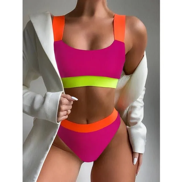 High Waist Bikini Swimsuit for Women Aged 25-45 | Trendy Cut & Flattering Design