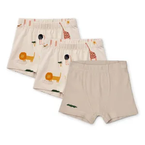 Liewood Felix Boxers 3-Pack | Safari Sandy Mix