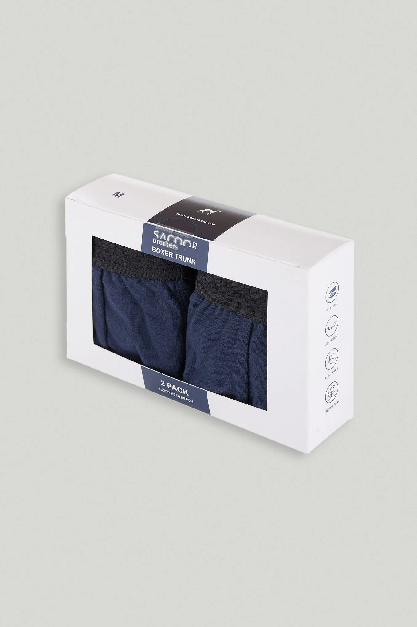 Men's 2-Pack Cotton Stretch Boxer Shorts