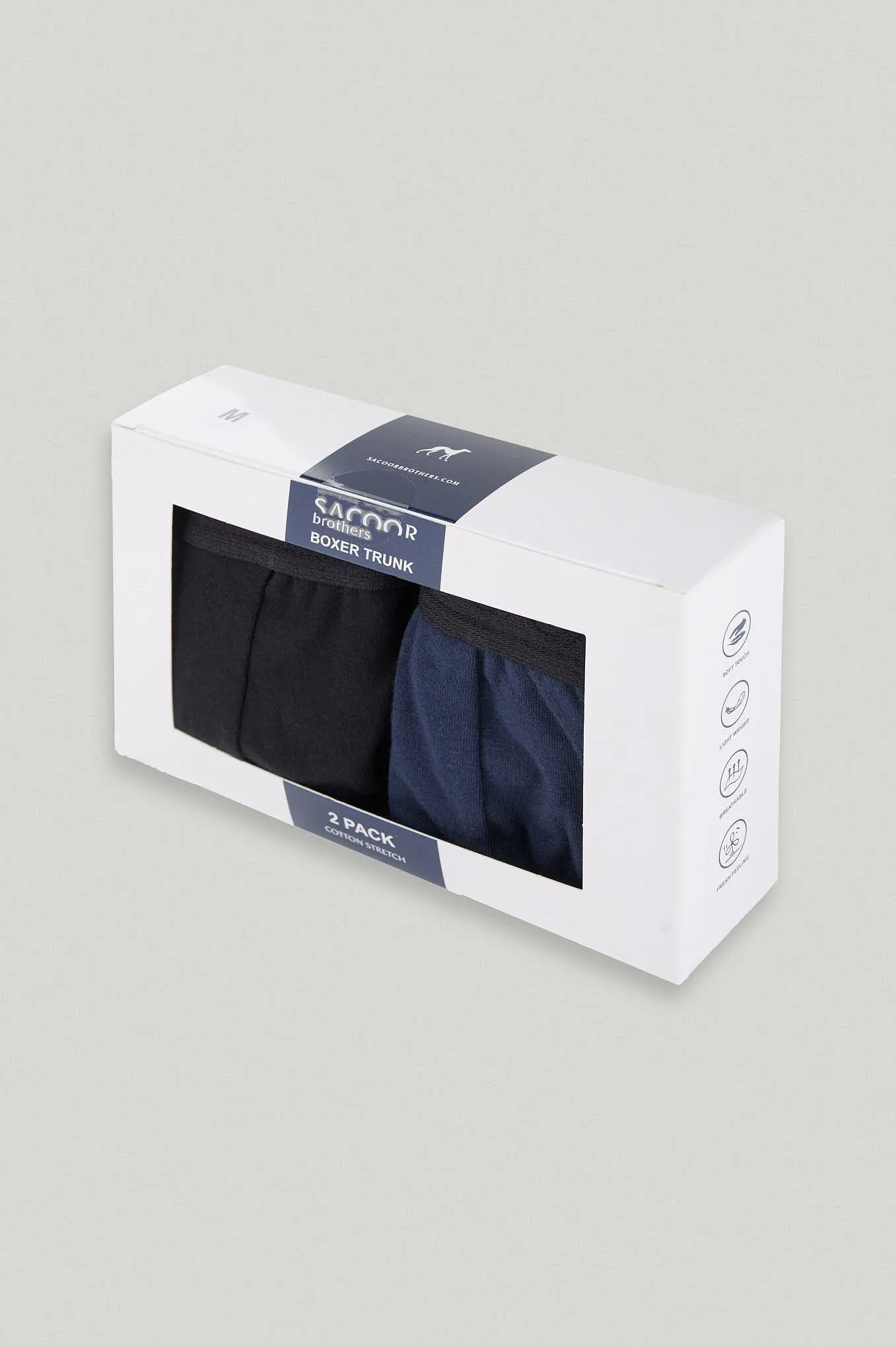 Men's 2-Pack Cotton Stretch Boxer Shorts