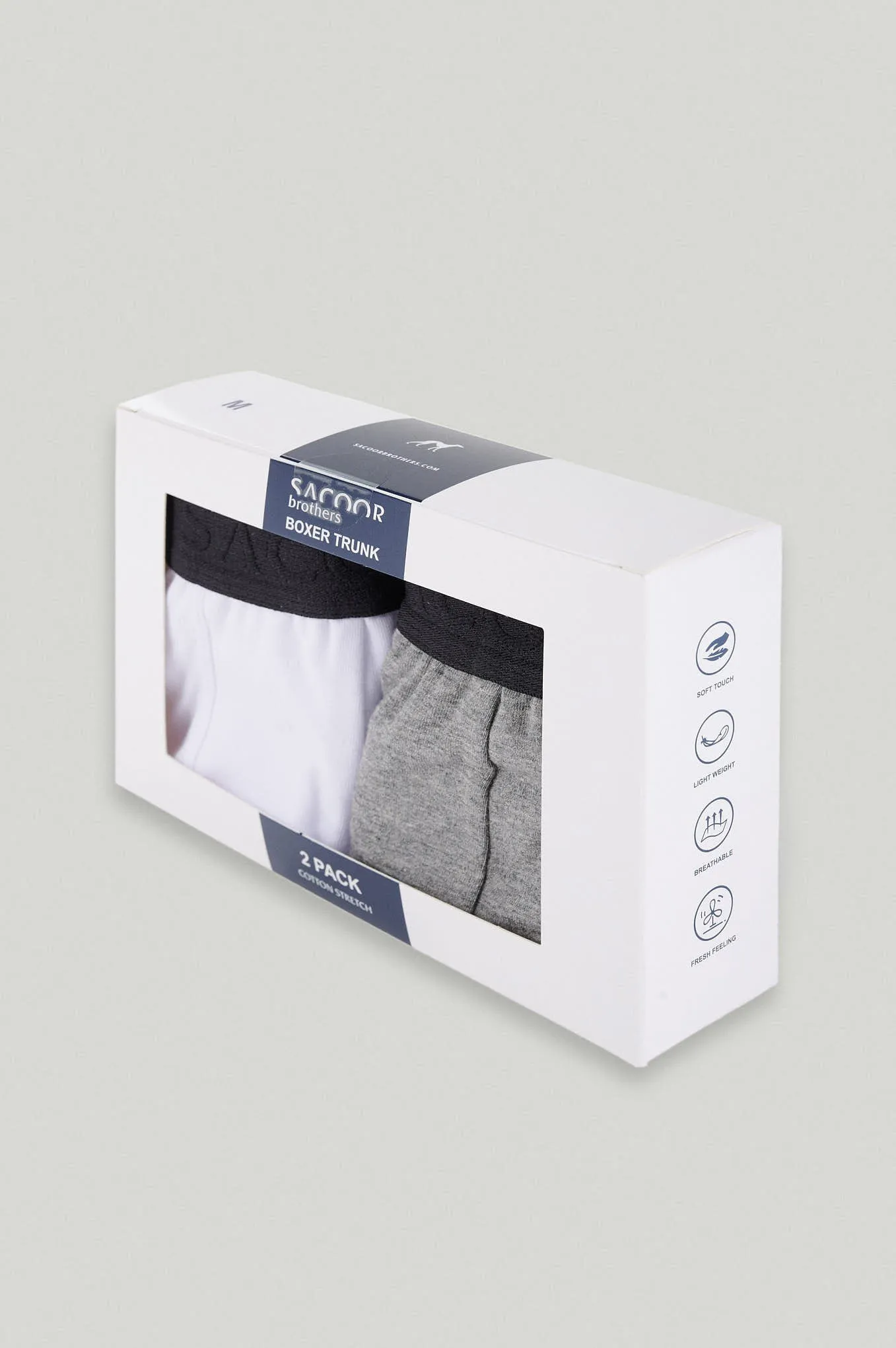 Men's 2-Pack Cotton Stretch Boxer Shorts