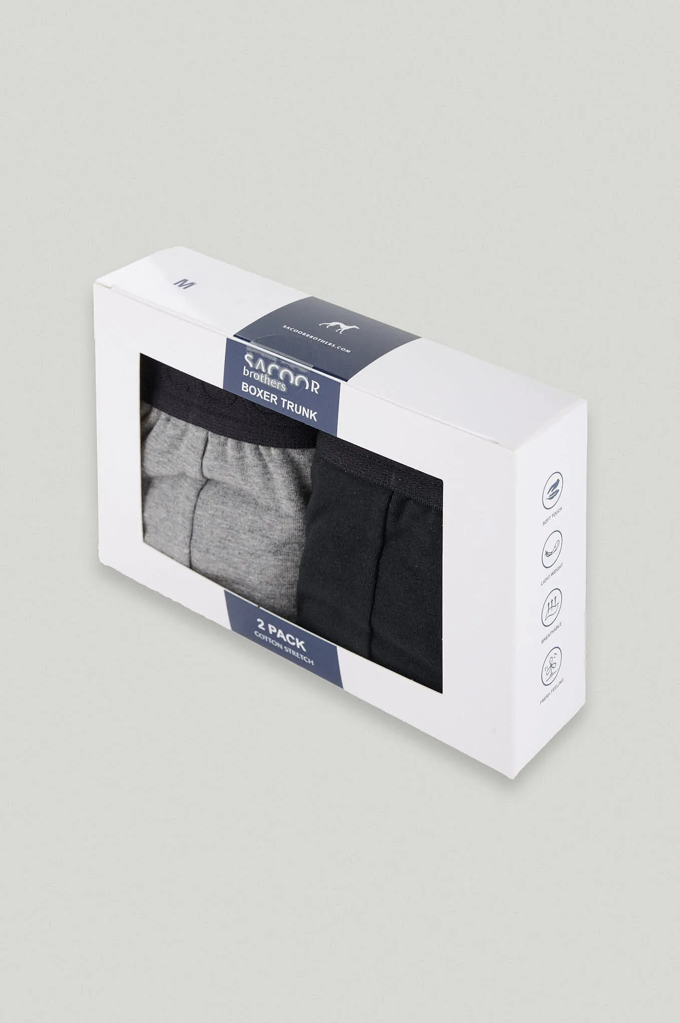 Men's 2-Pack Cotton Stretch Boxer Shorts