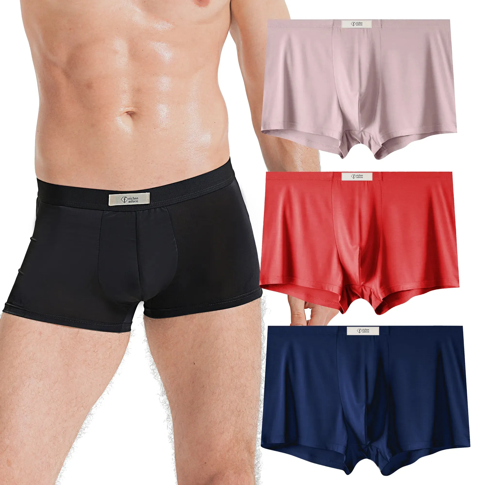 Men's Modal Cotton Boxer Brief, Ultra Soft Comfort Big Tall Underwear