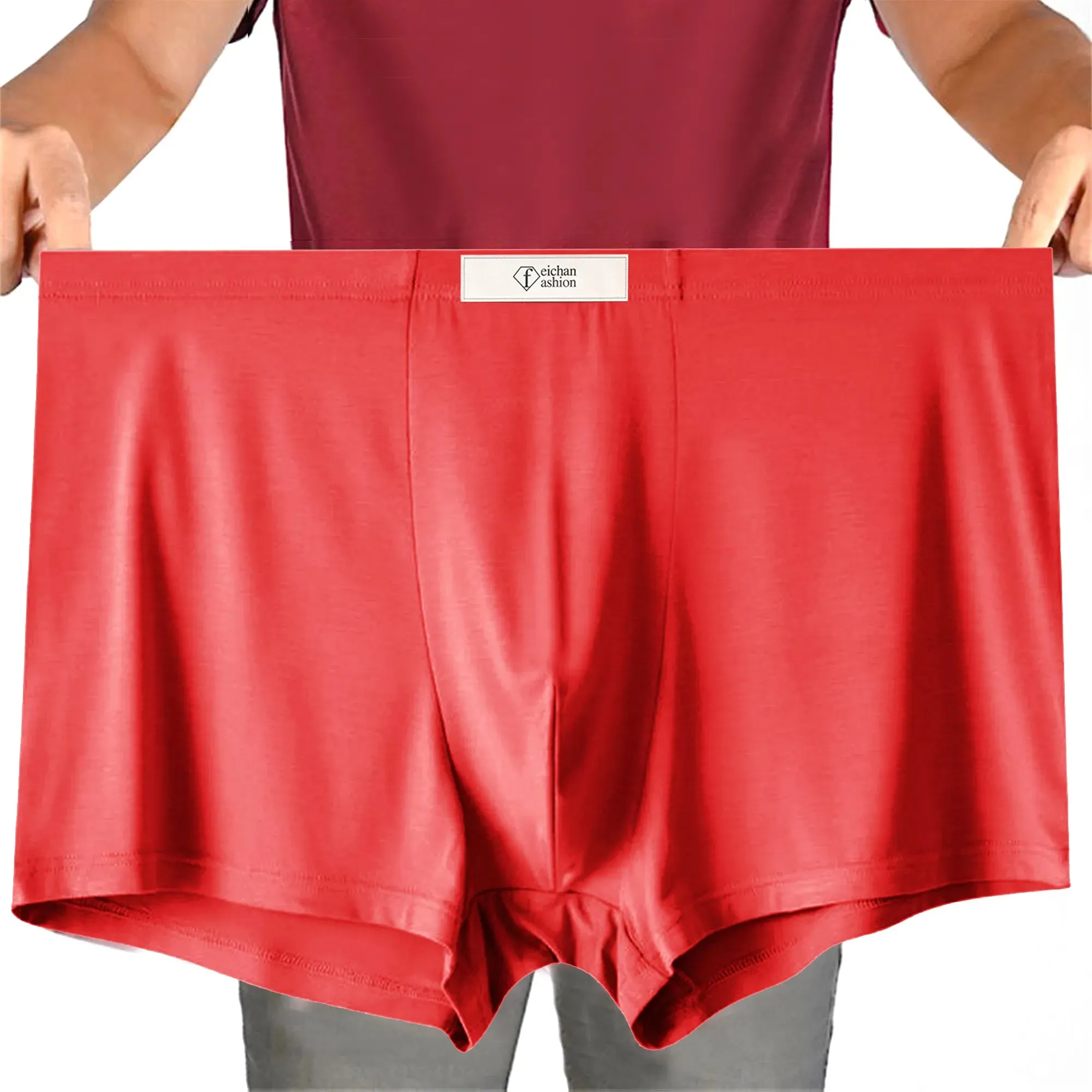 Men's Modal Cotton Boxer Brief, Ultra Soft Comfort Big Tall Underwear