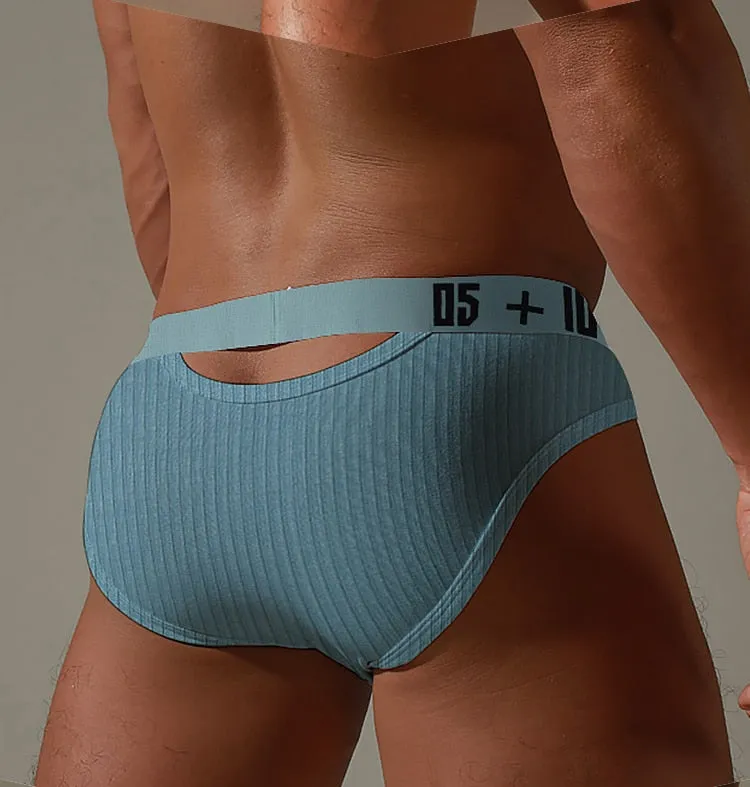 Men's Underwear Jockstrap Low Waist Cotton Underwear Bikini Men Briefs Male Underwear