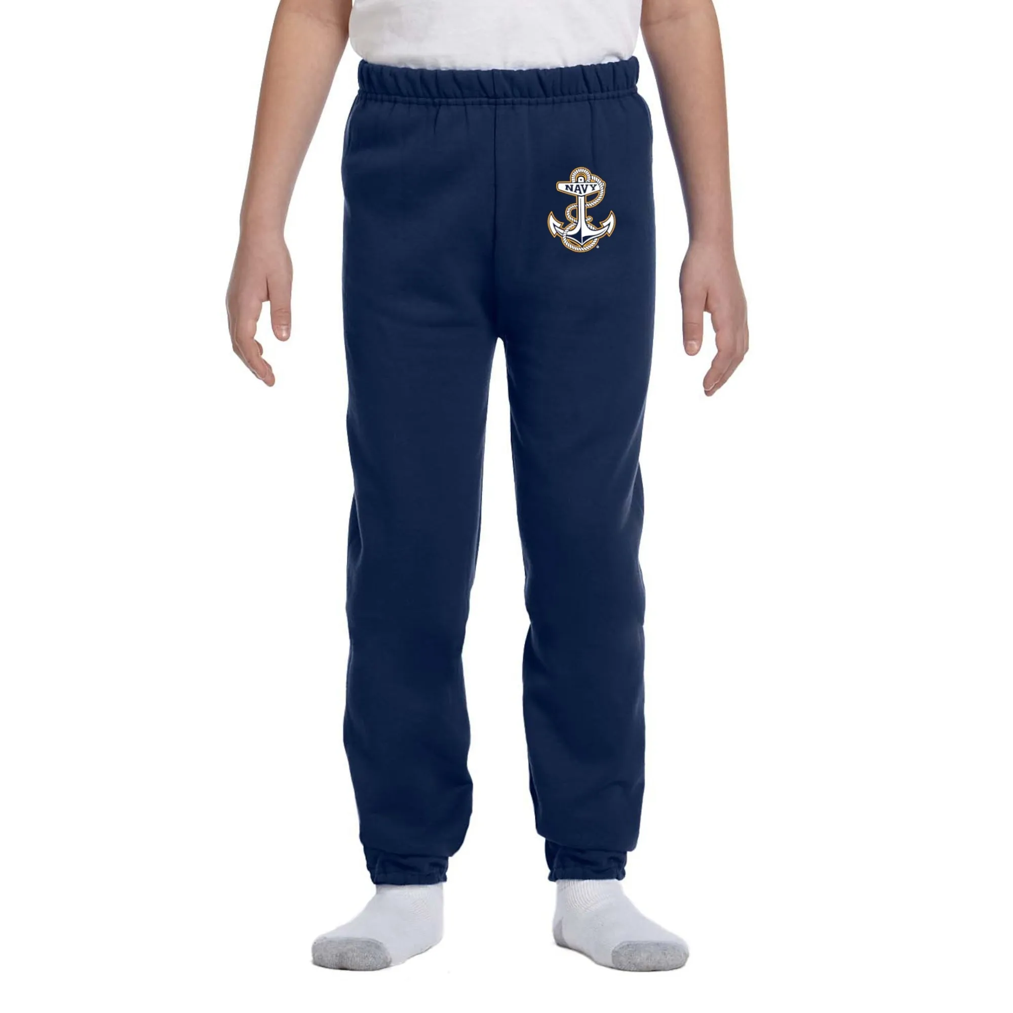 Navy Anchor Youth Sweatpants