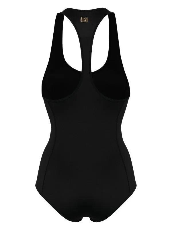 Neoprene T Back One Piece | Black