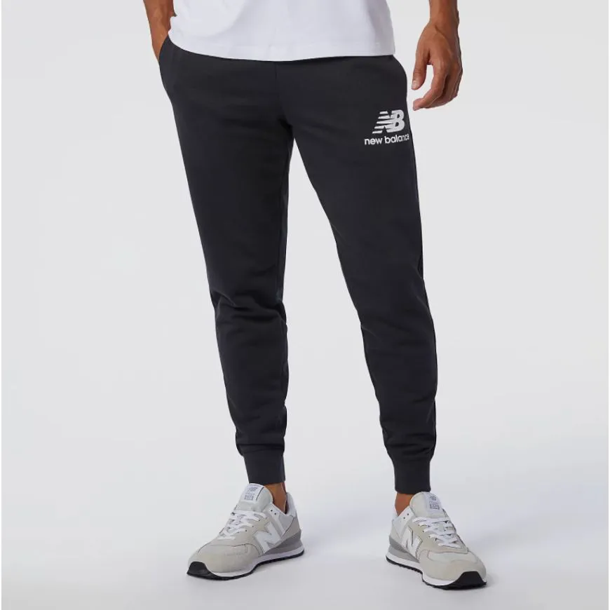 New Balance Essential Stacked Logo Men Lifestyle Pant Black