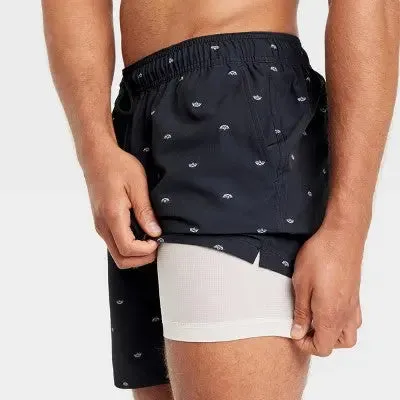 New - Goodfellow & Co Men's Swim Trunk Shorts Swimwear Quick Dry Swimsuit