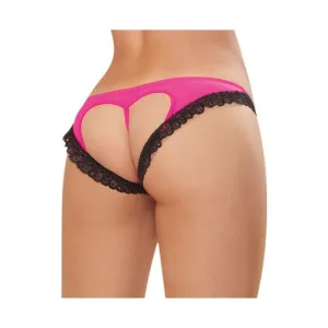 Panty - Large - Hot Pink/ Black