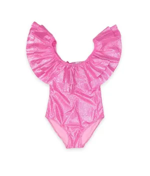 Piccoli Principi SISSI Glitter Pink One Piece Swimsuit