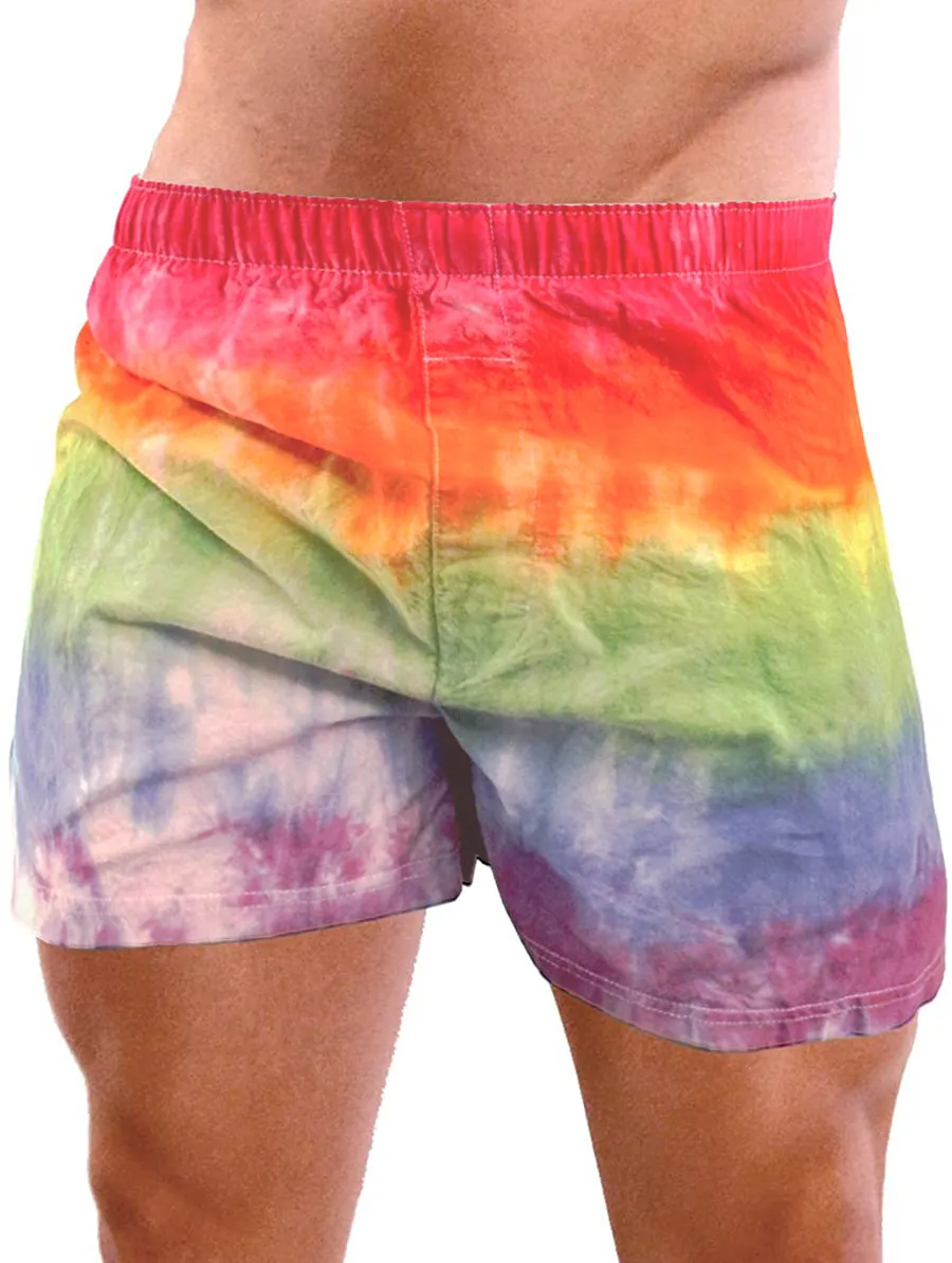 Rainbow Tie-Dye Gay Pride Mens Boxer Short