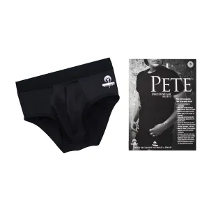 SpareParts Pete Briefs Nylon Packing Underwear Black Size S