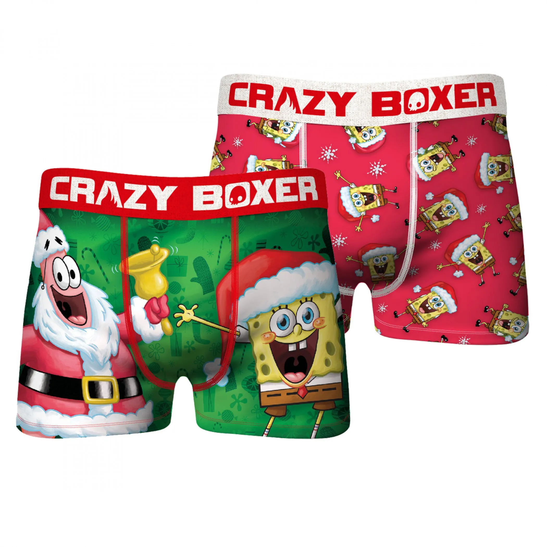 Spongebob Squarepants & Patrick Holiday 2-packs Underwear Boxer Briefs