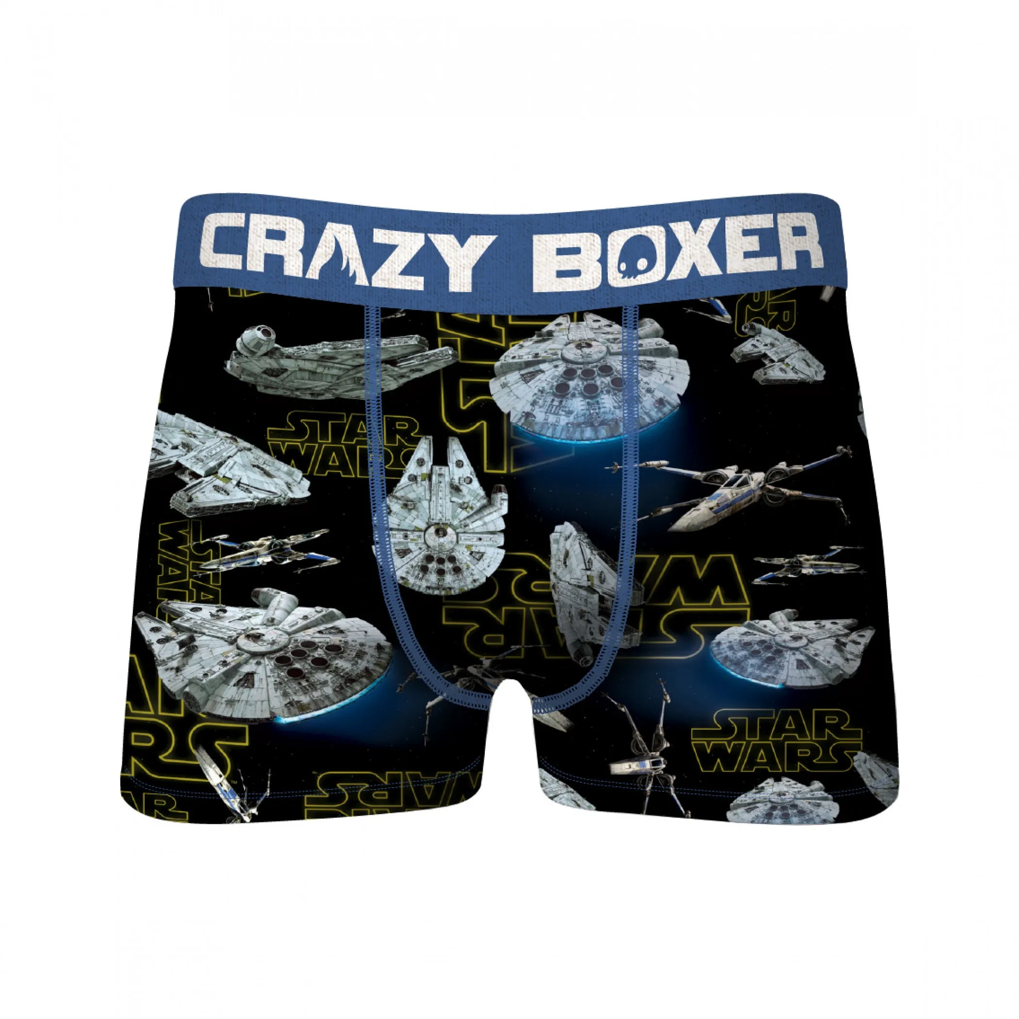 Star Wars Millennium Falcon All Over Print Mens Crazy Boxer Briefs