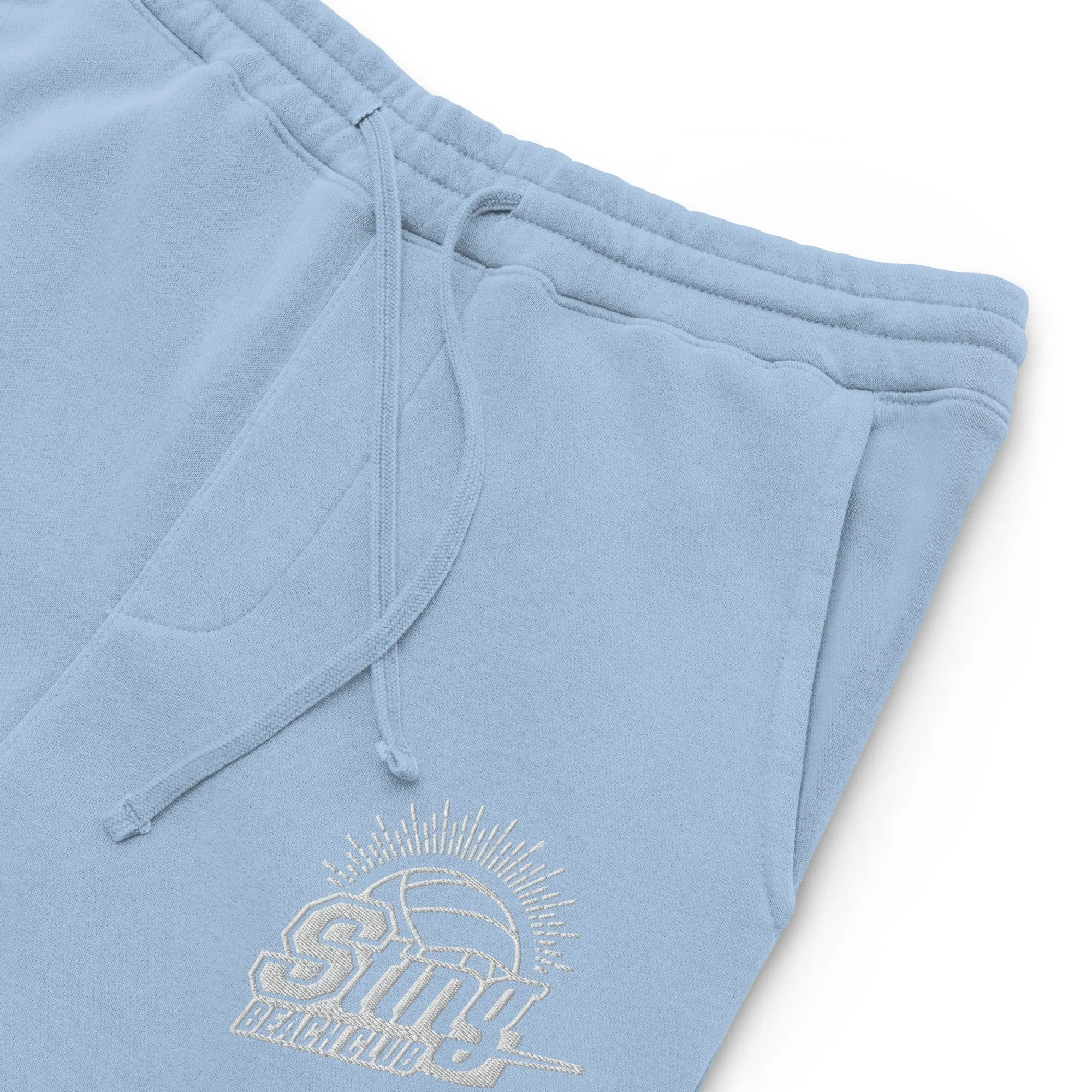 Sting Beach Club Embroidered Pigment-Dyed Sweatpants