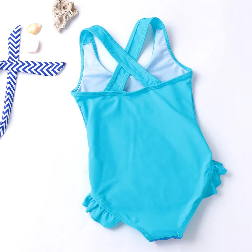 Swimsuit Bikini One-Piece  for Children Cartoon Girl's Ins Swimwear