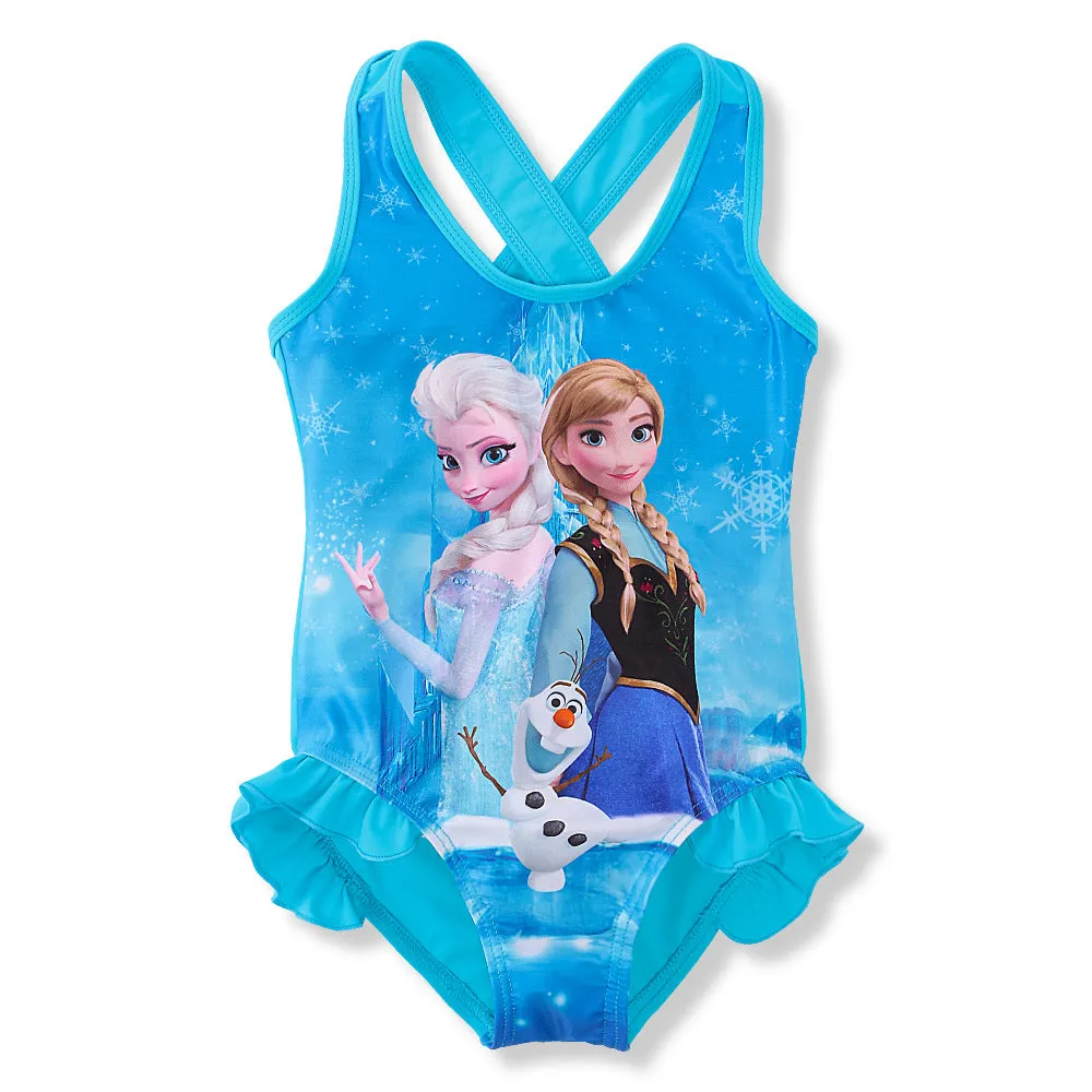 Swimsuit Bikini One-Piece  for Children Cartoon Girl's Ins Swimwear