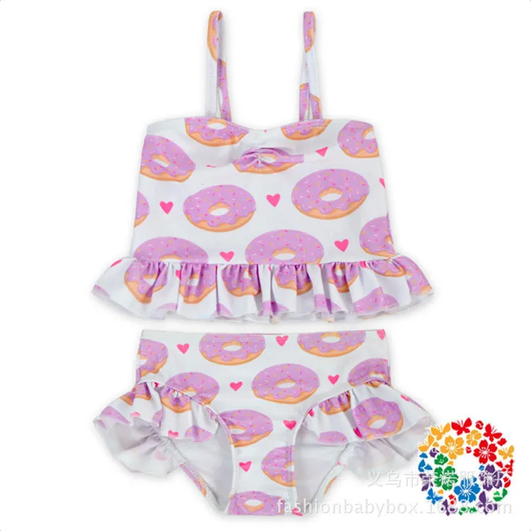 Swimsuit  children's  girls floral split  children bikini  princess children's