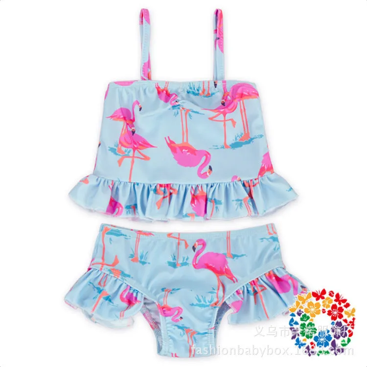 Swimsuit  children's  girls floral split  children bikini  princess children's