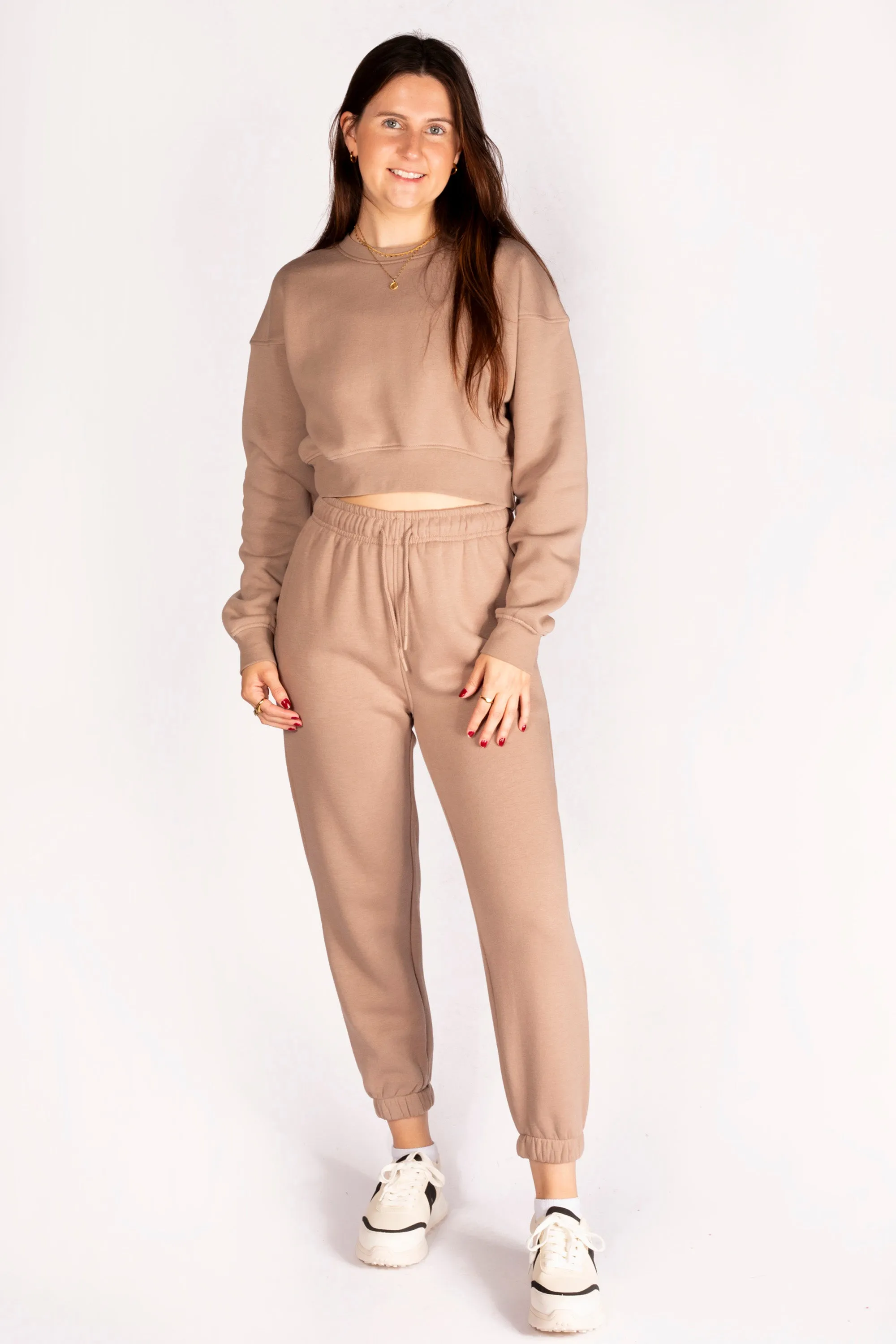 Tan Fleece Billow Pants - FINAL SALE